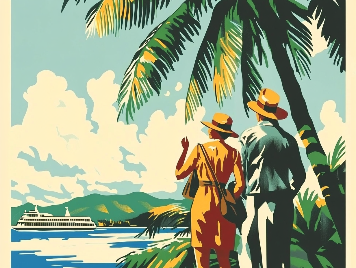 Retro-Reiseplakate